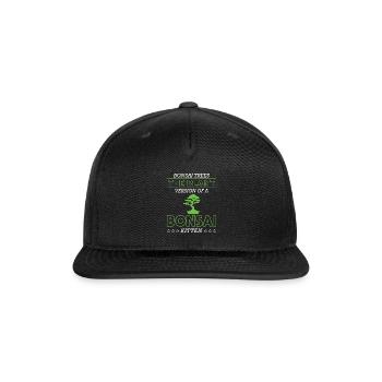 Bonsai Tree - Snapback Baseball Cap - black - Front