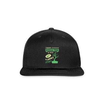 Bonsai Tree - Snapback Baseball Cap - black - Front