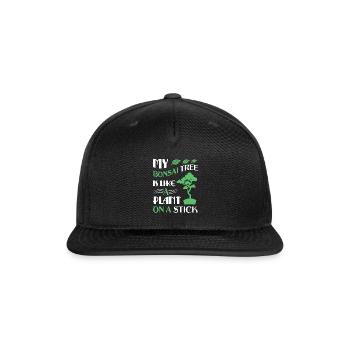 Bonsai Tree - Snapback Baseball Cap - black - Front
