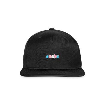 Trans Flag Bird Design for proud Trans People - Snapback Baseball Cap - black - Front