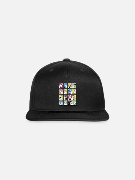 Looney Tunes Bugs Bunny Tiles - Snapback Baseball Cap - black