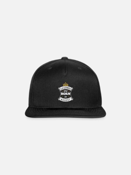 its your birday n august - Snapback Baseball Cap - black