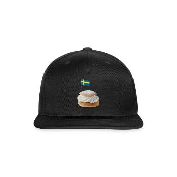 Semla, Swedish Food - Snapback Baseball Cap - black - Front
