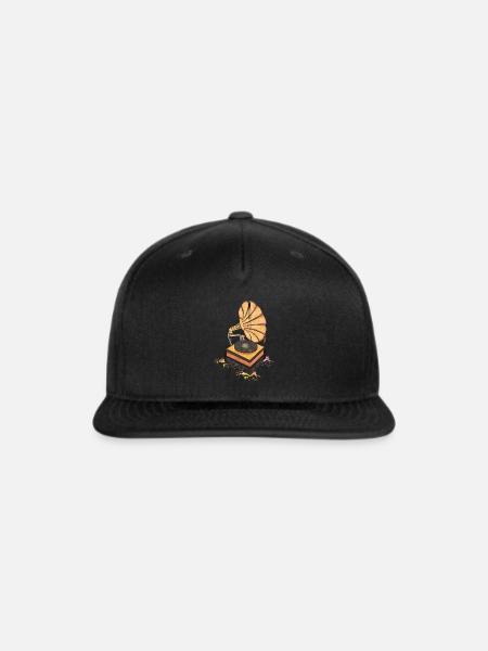 Dazzling Gramophone Symphony - Snapback Baseball Cap - black