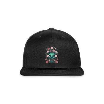 January Flower Carnation - Snapback Baseball Cap - black - Front