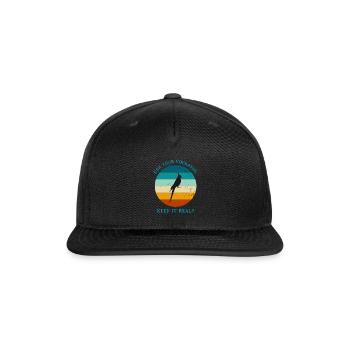 CAN YOUR COCKATIEL KEEP IT REAL? - Snapback Baseball Cap - black - Front