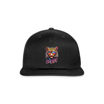 Beast Tiger1 - Snapback Baseball Cap - black - Front