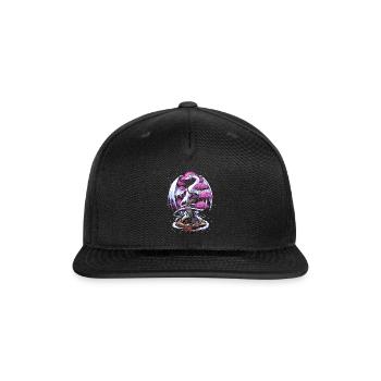 Cherry Blossom Dragon - Snapback Baseball Cap - black - Front