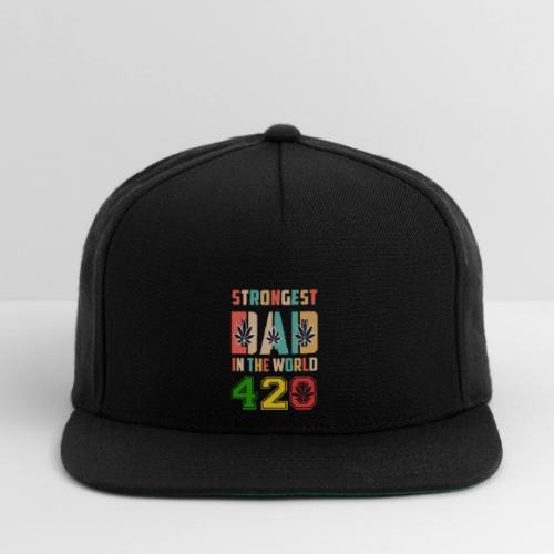 Chucklesome 420 Dad Loves Herb Weed Marijuana - Snapback Baseball Cap