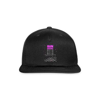 Escape run run - Snapback Baseball Cap - black - Front