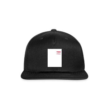 Tha Goat Minimalist Red Badge - Snapback Baseball Cap - black - Front