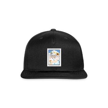 Beach Time Sunny Shore Art - Snapback Baseball Cap - black - Front