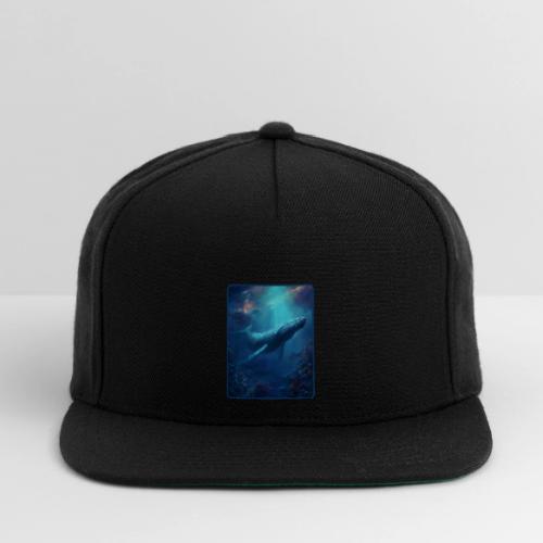Humpback Whale Ocean Reef Design - Snapback Baseball Cap
