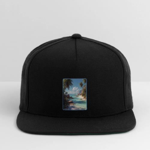 Tropical Island Paradise Ocean Design - Snapback Baseball Cap