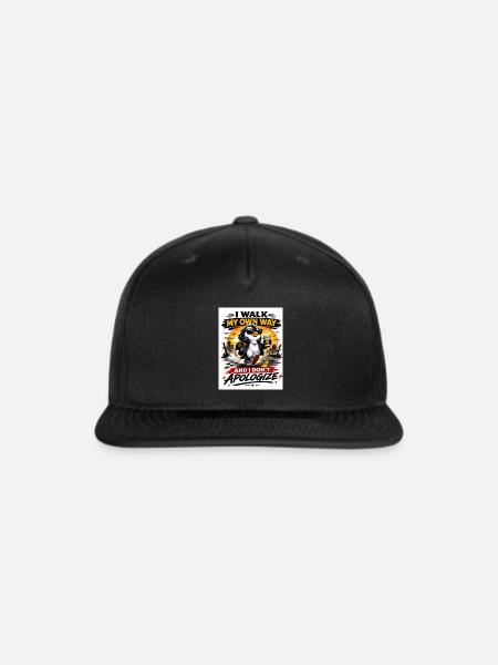 Penguin Rebel: I Walk My Own Way - Snapback Baseball Cap - black