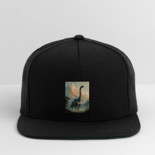 Brachiosaurus Prehistoric Scene Design - Snapback Baseball Cap