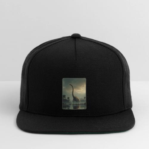 Brachiosaurus Misty Lake Design - Snapback Baseball Cap