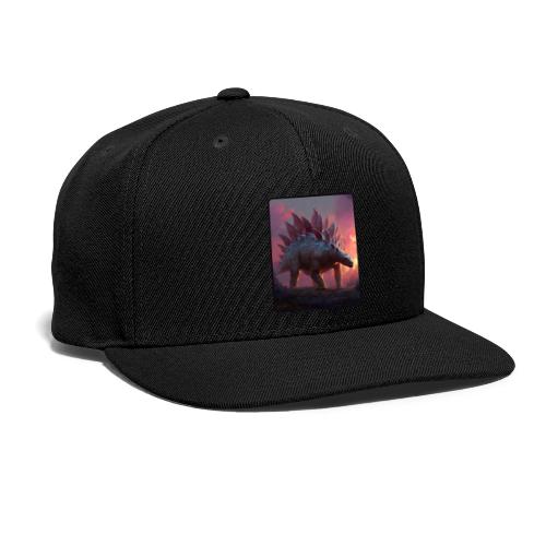 Stegosaurus Sunset Forest Design - Snapback Baseball Cap