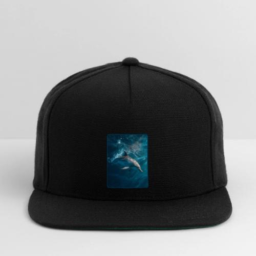 Dolphin Sunlit Ocean Serenity Design - Snapback Baseball Cap