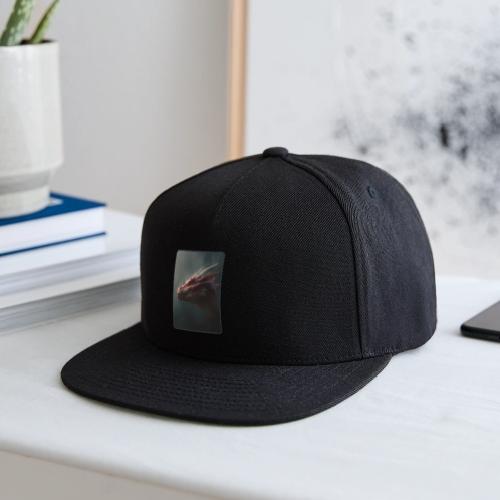 Red Dragon Fog Portrait Design - Snapback Baseball Cap