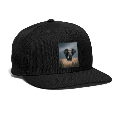 Majestic African Elephant Portrait Design - Snapback Baseball Cap
