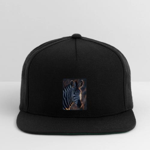 Majestic Zebra Sunset Portrait Design - Snapback Baseball Cap