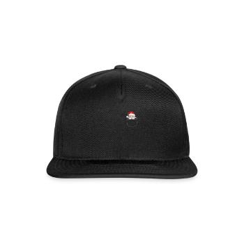 Reindeer Pocket Funny XMas Santa Claus - Snapback Baseball Cap - black - Front
