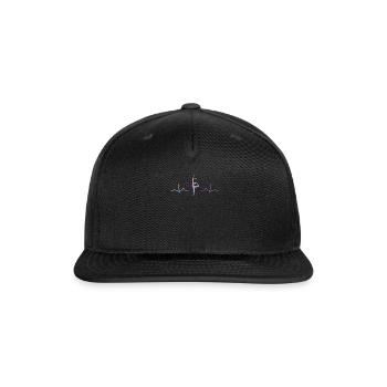 Gymnast Clubs EKG Rhythmic Gymnastics - Snapback Baseball Cap - black - Front
