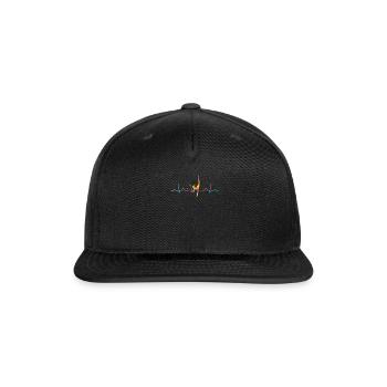 Gymnast Clubs EKG Rhythmic Gymnastics - Snapback Baseball Cap - black - Front