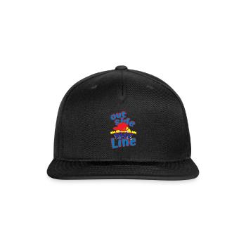 Outside The Line - Snapback Baseball Cap - black - Front