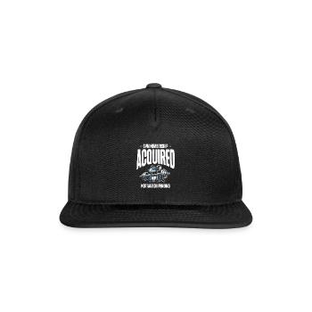 Gym Membership Acquired Motivation Pending Fitness - Snapback Baseball Cap - black - Front
