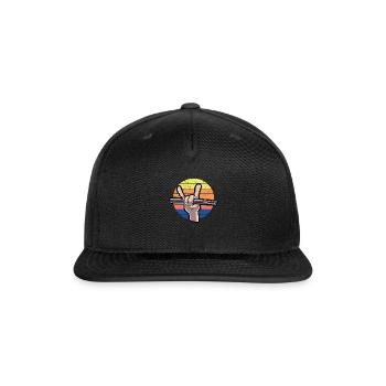 Drummer Drumsticks Vintage - Snapback Baseball Cap - black - Front