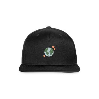Love The Earth - Snapback Baseball Cap - black - Front