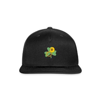 Shamrock Tuba - Snapback Baseball Cap - black - Front