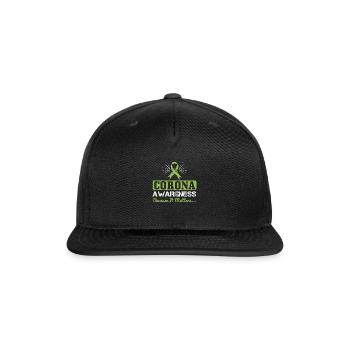 Corona Awareness Becaus It Matters - Snapback Baseball Cap - black - Front