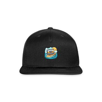 Cassette surfing - Snapback Baseball Cap - black - Front