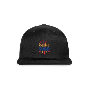 Bestie Squad - Snapback Baseball Cap - black - Front