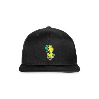 Scary Monster Socks - Snapback Baseball Cap - black - Front