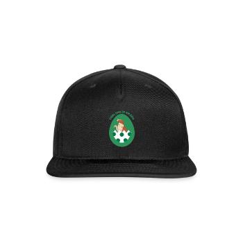 Dog in the egg Easter Egg - Snapback Baseball Cap - black - Front