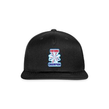 Future Champion typography Design for every one - Snapback Baseball Cap - black - Front
