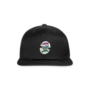 I Scream For Ice Cream - White Spiral Brain Freeze - Snapback Baseball Cap - black - Front