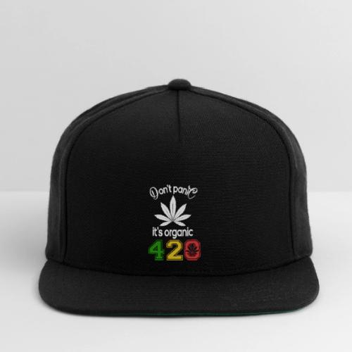 Hilarious 420 Do Not Panic it's organic - Snapback Baseball Cap