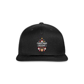 Christmas delight - Snapback Baseball Cap - black - Front