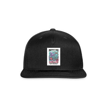 Protect Our Oceans Undersea Life - Snapback Baseball Cap - black - Front