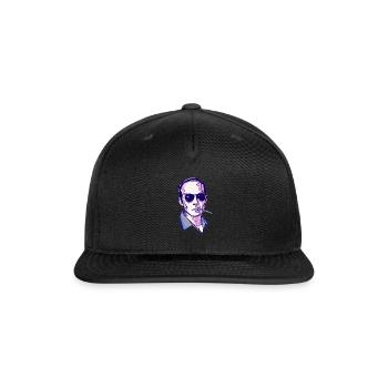 Hunter S. Thompson violet - Snapback Baseball Cap - black - Front