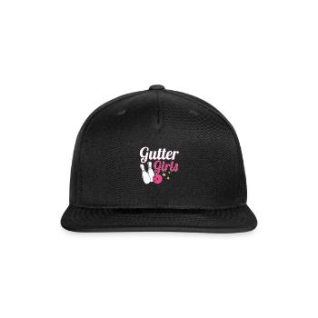 Gutter Girls Team Player StrikeBowler - Snapback Baseball Cap - black - Front