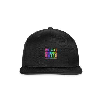 We are mechanic motor BW - Snapback Baseball Cap - black - Front