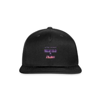 Finding peace in stillness - Snapback Baseball Cap - black - Front