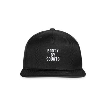 Booty By Squats - Snapback Baseball Cap - black - Front