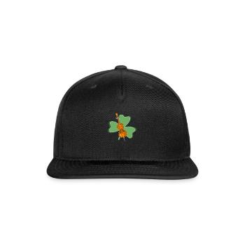 Shamrock Cello green - Snapback Baseball Cap - black - Front
